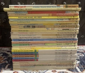 Lot of 30 1980s The Sesame Street Book Club Books Muppets READ - Bild 1 von 9