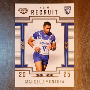 2025 NRL Elite New Recruit Marcelo Montoya Card NR05 Bulldogs - Picture 1 of 2