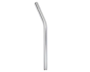 Retro Steel Layback Old School Seat Post - 25.4 Chrome 400mm Long BMX - Picture 1 of 1