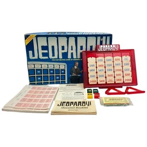 Juego de mesa vintage Jeopardy #5454 1986 Pressman rápido movimiento respuestas preguntas - Imagen 1 de 6