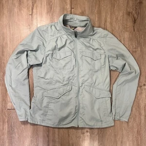 Eddie Bauer Jacket Womens Medium Blue Green Travex Nylon Full Zip Field Hiking - Picture 1 of 7