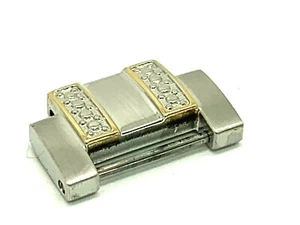 Bulova 98K106 Men's Watch Extra Single Link 18mm Two Tone Stainless Steel - Picture 1 of 7