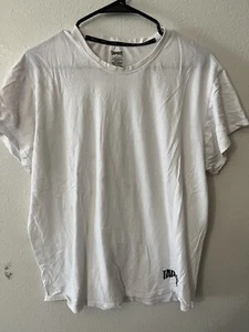 Tapout White Short Sleeve Crew Neck Sleepwear Loungewear Tee T Shirt Men's - Picture 1 of 6