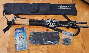 Foxelli Carbon Fiber Trekking Poles – Collapsible, Lightweight, Cork grips NWT - Picture 1 of 6