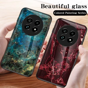 Per Realme 13 Pro 5G, custodia morbida vetro ibrido marmo lucido lusso - Foto 1 di 14