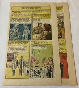 1961 dreiseitige Cartoon-Geschichte ~ DDT UND DER KRIEG GEGEN INSEKTEN - Bild 1 von 1