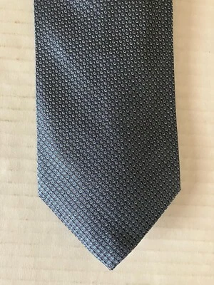 Corbata de hombre de hoy corbata azul seda a cuadros nueva con etiquetas hecha en Italia Foto 1 de 4