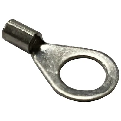 SHERCO-AUTO (100) Non-Insulated 16-14 Gauge 3/8 Ring Terminal Uninsulated Wire Connector USA