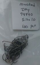100 Pcs Mustad 94840 Dry Size 10 Fly Tying Hooks Materials