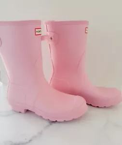 Hunter Rain Boots US 9 Azalea Pink Never Worn Short - Picture 1 of 5