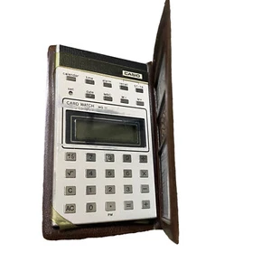 Casino Card Watch Micro Computer Quartz MQ-11B Calculator With Directions - Picture 1 of 4