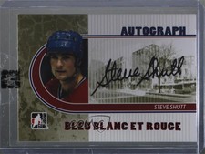 2008-09 ITG Bleu Blanc et Rouge Auto Rouge Steve Shutt #A-SSH2 HOF