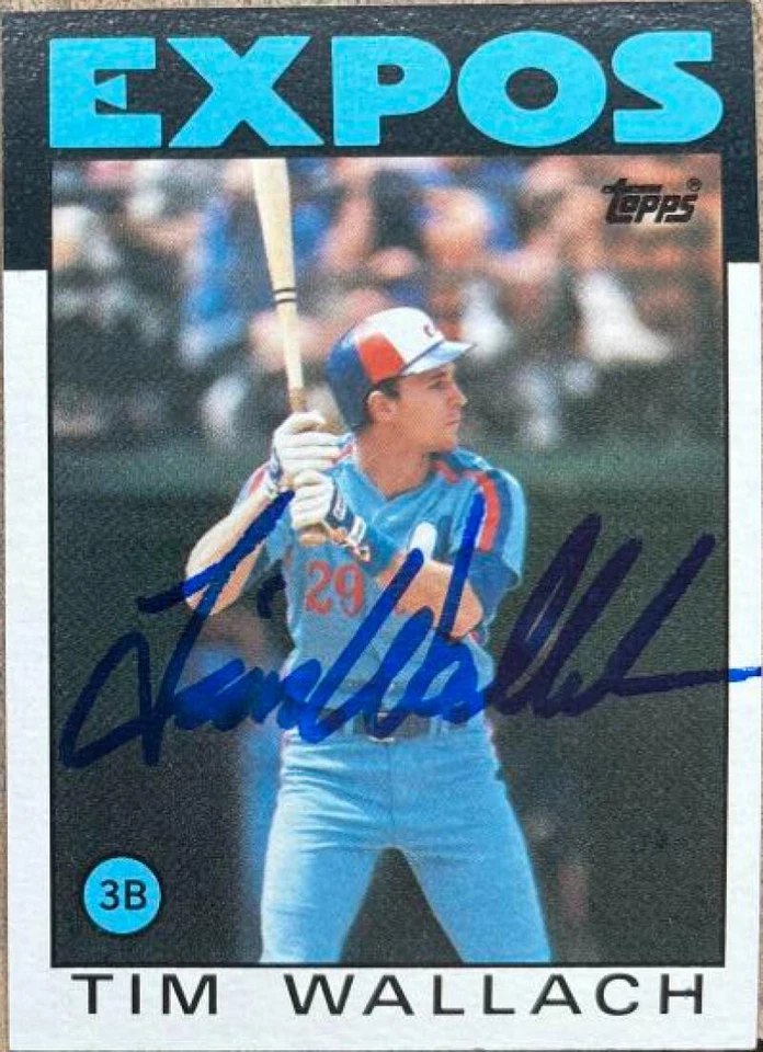 Tim Wallach Autographed 1986 Topps #685 - Image 1 of 1