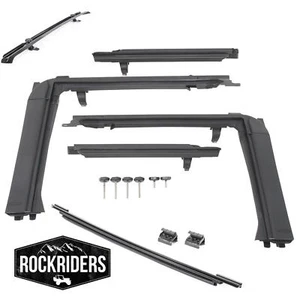 Bowless Frameless Soft Top Hardware Kit for 2007-2017 Jeep Wrangler Unlimited JK - Picture 1 of 4