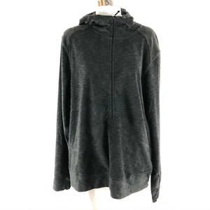 White Sierra Womens Fleece Pullover 1/2 Zip Hooded Pocket Gray Size XL - Picture 1 of 5