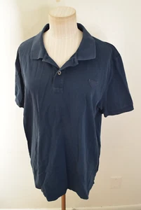 Prada Navy Blue Pique Polo with Triangle Chest Logo Size XL Read - Picture 1 of 7