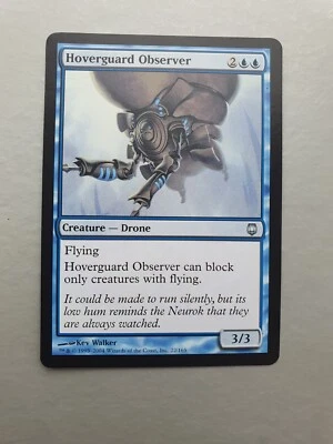 Hoverguard Observer , MTG Darksteel (2004) Uncommon Blue Creature NM - Image 1 of 2