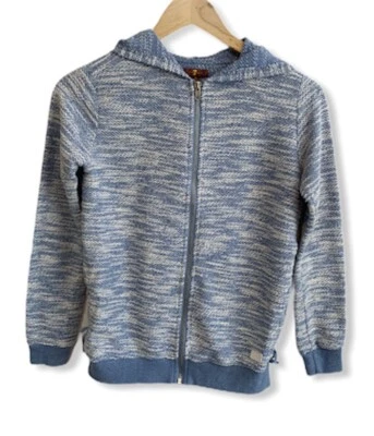 Suéter 7 for All Mankind Rosa Niñas Cremallera Sudadera con Capucha XL Con Cordones Acentos Laterales -J Foto 1 de 4