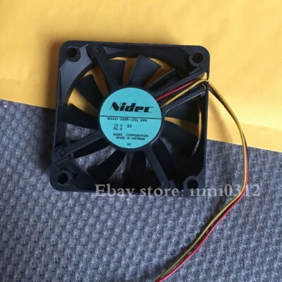 1pcs  NIDEC D06R-12SL 12 12V 0.04A 6CM 6015  silent cooling fan 3pin - Image 1 of 2