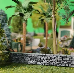 STONE WALL Z GAUGE Z SCALE LASER CUT AND ENGRAVED PAINTED 183mmx11mm - Picture 1 of 5
