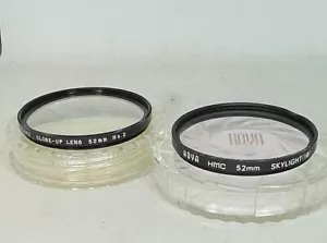 2 52mm FILTERS HMC 1B AND No.2 CLOSE UP LENS - Picture 1 of 1