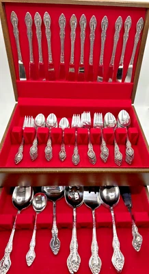Rogers Set of 97 plus Case Stainless Flatware  (C) - Image 1 of 4