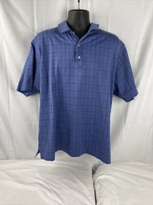 Grand Slam Polo Shirt Size 2XL Blue Short Sleeve Checks Men’s - Picture 1 of 4
