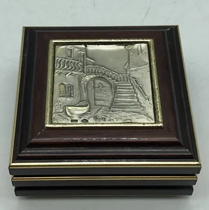 Schmuckschatulle 925% Silber quadratisch Schmuckkästchen Farbe - Kunst - Bild 1 von 11