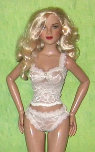 Ready2Wear Sheer Ivory Lace Cami & Bikini Lingerie Set fit DeeAnna & DeDe Denton - Picture 1 of 1