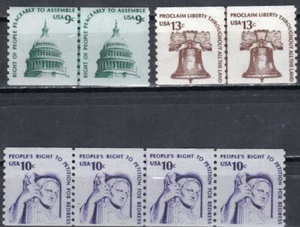 US Scott #1616-1618 Coil Line Paare, MNH - Bild 1 von 1