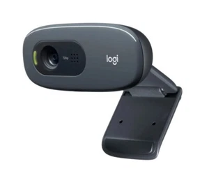 Logitech C270 HD Webcam, 720p, Widescreen HD Video Calling, Light Correction - Picture 1 of 2