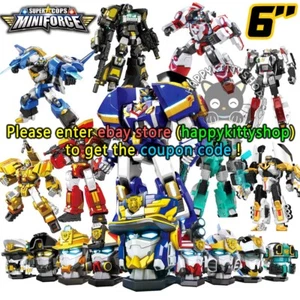 MINIFORCE Super Cops Power Police Ranger TRANS HEAD Transformer Robot Figure Toy - Picture 1 of 74
