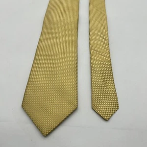 Nordstrom Men's Shop Necktie Golden Yellow Business Formal 100% Silk Tie - GUC - Picture 1 of 9