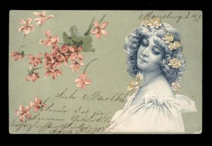 cartolina d'epoca-post card-DONNINE-WOMAN-LADY-FRAU-FEMME 261 - Picture 1 of 1