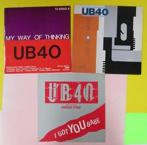 3x UB40 UK 12" Singles: My Way Of Thinking/I've Got Mine/I Got You Babe M- a3071 - Picture 1 of 7