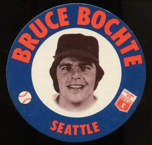 MSA Papa Gino's Disk #29 1978 Bruce Bochte Seattle Mariners - Imagen 1 de 2