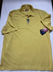 Grand Slam Performance Large Yellow Men's Polo Shirt Short Sleeve - Picture 1 of 5
