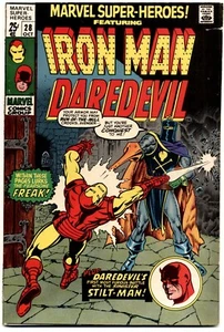 Marvel Superhelden Comic Iron Man, Daredevil, #28, FN/VF, 1970, Bronzezeit - Bild 1 von 2