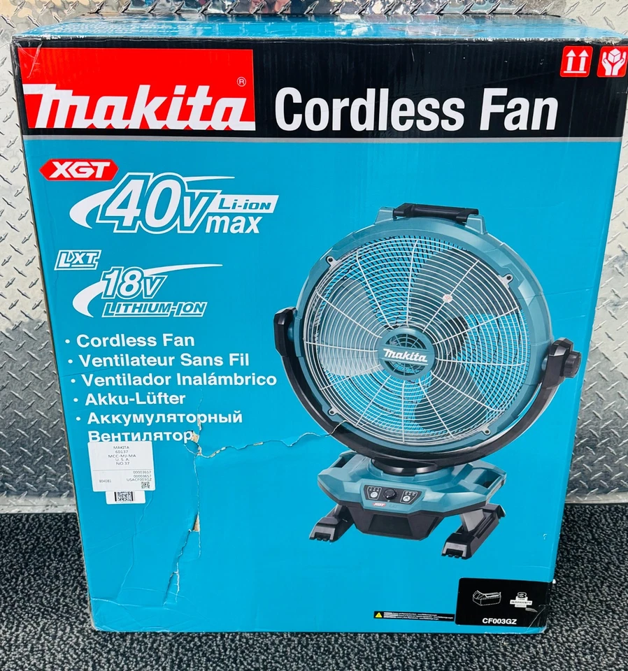 Makita CF003GZ 40V MAX XGT Velocidad Variable Inalámbrico 17‐3/4 pulgadas Ventilador (solo herramienta) Foto 1 de 4