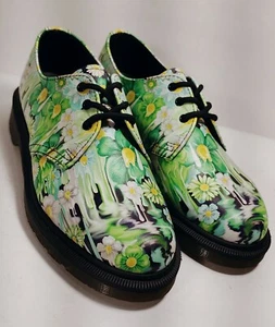 Dr. Martens 1461 Leather Floral Print 3-Eye Lace-Up Oxfords Women's Size 5B  - Picture 1 of 11