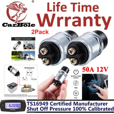 Pacote com 2 12 VOLTS DC INTERRUPTOR DE PARTIDA MOMENTÂNEO DE PARTIDA PARA SERVIÇO PESADO (50 AMPERES) - Imagem 1 de 4