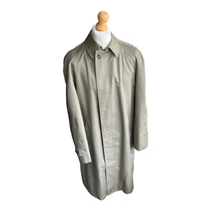 Vintage Weatherogue Herren Olivgrün Polyester Trenchcoat Jacke Größe 40 Lang - Bild 1 von 17