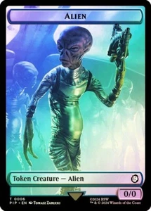 Alien Token FOIL - 0006 - Fallout PIP MTG - Picture 1 of 1