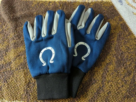 Indianapolis Colts NFL Team Logo Rubber Grip Utility/Gardening Gloves SZ S/M Cover
