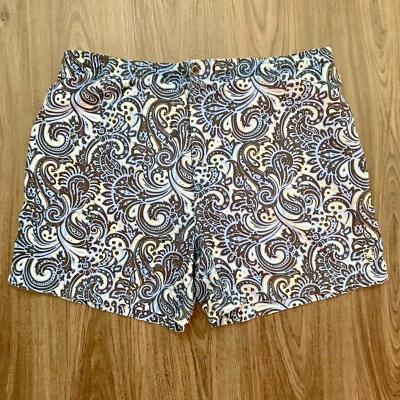 Nat Nast Lined Swim Trunks Blue Black Floral Lined Beach Pool XL - Image 1 of 4