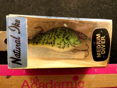 Vintage Lazy Ike Natural Ike Medium Diver Fishing Lure NOS Crappie *** - Image 1 of 4