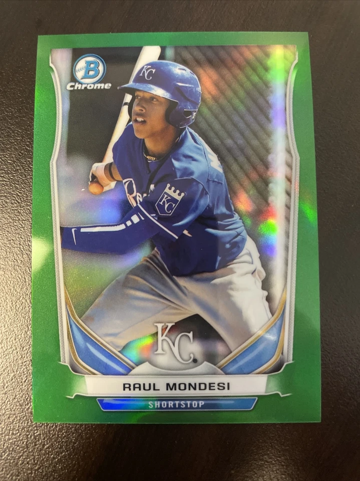 2014 BOWMAN DRAFT RAUL MONDESI REFRATOR VERDE CROMADO (48/150) - US$ 1 DE FRETE - Imagem 1 de 1