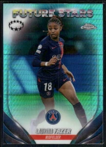 2023-24 Topps Chrome UEFA Women's Champions League #55 Laurina Fazer Aqua Prism - Foto 1 di 2