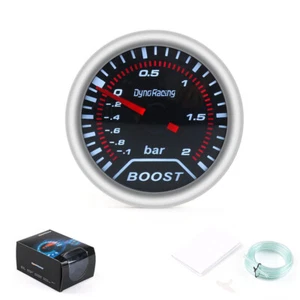 2'' 52mm Bar Turbo Boost Gauge Pointer LED Vacuum Pressure Meter Smoke Len Tint - Picture 1 of 8