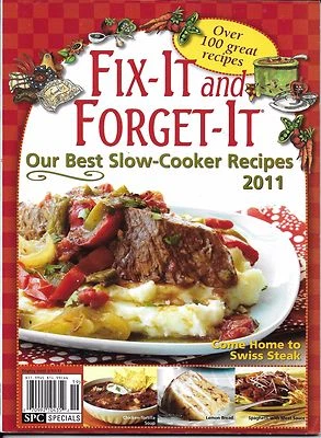 Fix It and Forget It Magazine Best Slow Cooker Recipes Swiss Steak Chicken 2011 - Image 1 of 4
